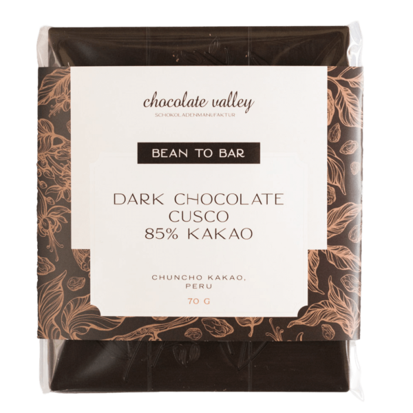 Cusco 85% Kakao <br> Bean to Bar Schokolade 70g